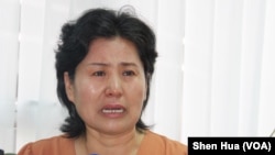 2019年6月30日 维权律师高智晟的妻子耿和在香港举行记者会（美国之音申华拍摄） 