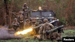 资料照：美菲军队在菲律宾新怡诗夏省举行年度联合军演。（2023年4月13日）