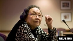 资料照片：高耀洁医生。她是揭露河南艾滋病大规模感染的斗士，多次获得国际妇女及人权组织奖项。高医生于12月10日在纽约家中去世，享年95岁。