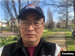 身在荷兰的中国异议人士林生亮。（林生亮提供）