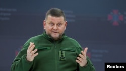 烏克蘭武裝部隊總司林瓦萊裡·扎盧日內將軍。（2023年12月26日）