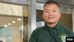 香港記者協會主席陳朗昇。(美國之音/湯惠芸)