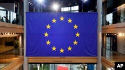 資料照片: 歐盟旗幟