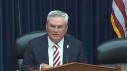 美国众议院监督与问责委员会主席詹姆斯·科默(James Comer)2024年6月26日主持中共对美国发动政治战的听证会（视频截图）。