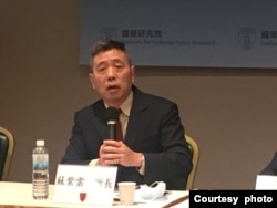 台湾国防安全研究院战略与资源研究所所长苏紫云。（资料照）