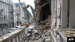 烏克蘭哈爾科夫市遭到俄羅斯無人機的攻擊。（2023年12月31日）