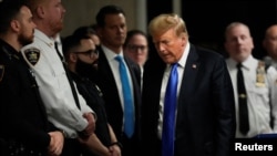 Дональд Трамп после вынесения вердикта в суде, 30 мая 2024 года