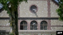 An outside view of the Evreux prison, Normandy, a day after one of its inmate, Mohamed Amra, was freed by gunmen in a murderous motorway attack while being transported back to his prison after he was questioned by a judge in Rouen, May 15, 2024.