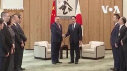 中共高級官員訪日 會晤日本首相與外長