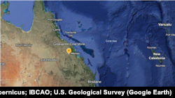 ແຜນ​ທີ່​ຂອງ​ທີ່​ຕັ້ງ​ບໍ່​ຖ່ານ​ຫີນ Grosvenor ຂອງ​ບໍ​ລິ​ສັດ Anglo American, ໃນ​ລັດ ຄວີນ​ສ​ແລນ, ອອ​ສ​ເຕ​ຣ​ເລຍ.