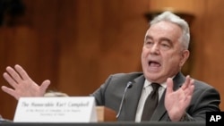 庫爾特·坎貝爾（Kurt Campbell）在確認擔任副國務卿的提名確認聽證會上作證。 （2023年12月7日）