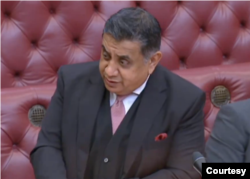 英国外交部国务大臣艾哈迈德勋爵（Lord Tariq Ahmad）(照片来源：英国国会)