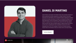 流亡委內瑞拉年輕人權活動人士馬蒂諾(Daniel Di Martino)的個人簡介。