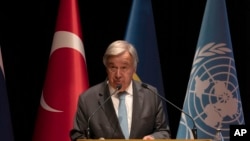 资料照片：联合国秘书长安东尼奥·古特雷斯。（2022年8月20日）