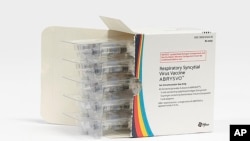 資料照片：輝瑞公司研發的RSV疫苗。