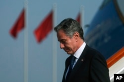 美國國務卿布林肯抵達北京。（2023年6月18日）