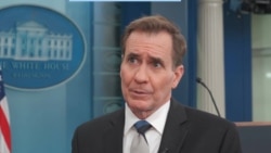 白宫国家安全顾问约翰·科比2024年3月28日接收美国之音记者科马多夫斯基的采访。