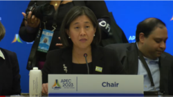 美國貿易代表戴琪與中國商務部長王文濤討論貿易問題