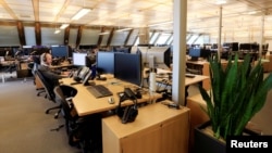 資料照：挪威央行投資管理公司在奧斯陸的交易部門。 （2017年6月2日）