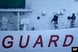 菲律賓、美國和日本的海岸警衛隊在菲律賓海岸外舉行海岸防衛聯合演習。（2023年6月6日）