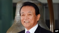 资料照：日本前首相麻生太郎