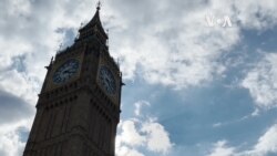 示威者聚集在英國國會外 高聲譴責中國共產黨