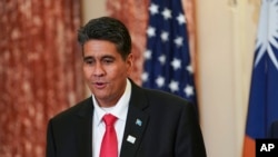 帕勞總統蘇蘭格爾·惠普斯。（2022年9月29日）