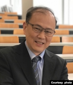 位於台北的台灣大學政治系主任張登及(照片提供:張登及)