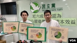 香港民主黨3月16日公佈民意調查顯示，接近6成受訪者認為，簡約公屋的造價不符合成本效益。(美國之音湯惠芸)