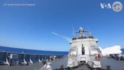 美菲“肩并肩”军演炸沉假想敌军舰