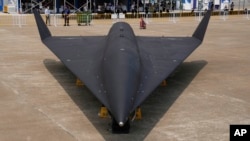 资料照 - 2021年9月28号在中国珠海的第13届中国国际航空航天展览会上，中国空军展出了WZ-8高空超音速无人机。