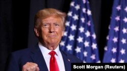 資料照片：美國前總統唐納德·特朗普。