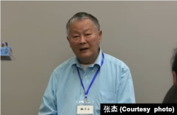 中国民主运动海外联席会议主席魏京生在《中国的变局与我们的应对》讨论会上发言。(张杰提供)