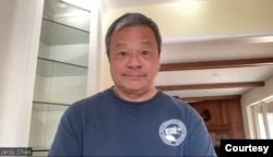 位於休士頓的美國華裔前宇航員、國際太空站指揮焦立中 (美國之音視頻採訪截圖)