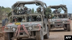 以色列士兵在南部的加沙邊界巡邏。（2023年11月28日）