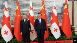 2023年7月28日中國國家主席習近平會見格魯吉亞總理加里巴什維利