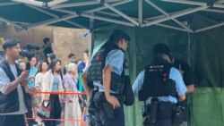 六四34週年 大批港警維園戒備 截查市民帶走多人