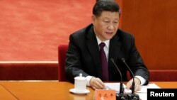 中国国家主席习近平2018年12月18日在中国庆祝改革开放40周年大会上发表讲话。