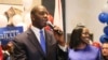 FILE - Andrew Gillum and his wife, R. Jai Gillum addresses his supporters after Andrew Gillum won the Democratic primary for governor, Aug. 28, 2018, in Tallahassee, Florida. 