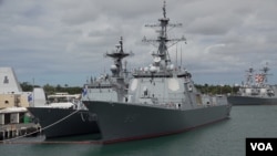 参加“环太军演”的韩国世宗大王号驱逐舰（ROKS Sejong the Great）。