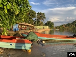 所羅門群島中部省首府圖拉吉島的碼頭。（美國之音記者莉雅2022年8月9日拍攝）