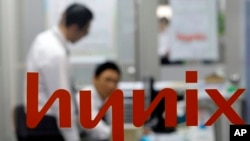 南韓擁有的海力士半導體公司 （Hynix Semiconductor）。美聯社資料照。