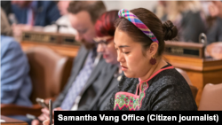 ທ່ານນາງ ຊາແມນຕ້າ ແວງ ເຮັດວຽກເປັນ​ສະ​ມາ​ຊິກສະພາ​ຕ່ຳ ລັດ ມິນເນໂຊຕ້າ