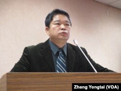 台灣在野黨民進黨立委蔡煌琅 (美國之音張永泰拍攝)