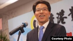 香港中聯辦主任張曉明 （蘋果日報照片） 