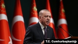 資料照片: 土耳其總統埃爾多安。