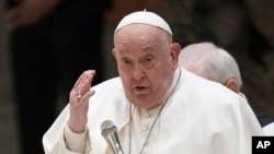 教宗方濟各。 (2025年2月5日)