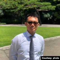 位於台北的中華亞太菁英交流協會秘書長王智盛(照片提供:王智盛)