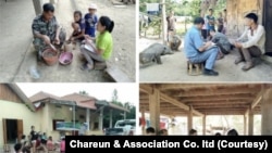 ຮູບທີ່ໄດ້ຮັບການແບ່ງປັນຈາກບໍລິສັດ CaA Co. Ltd. ໃນລະຫວ່າງການດໍາເນີນງານຢູ່ພາກສະໜາມ ຮ່ວມກັບຊາວບ້ານ ຂອງພະນັກງານບໍລິສັດ.