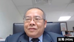 台灣國防安全研究院國家安全研究所所長沈明室。 （取自採訪視頻截圖）